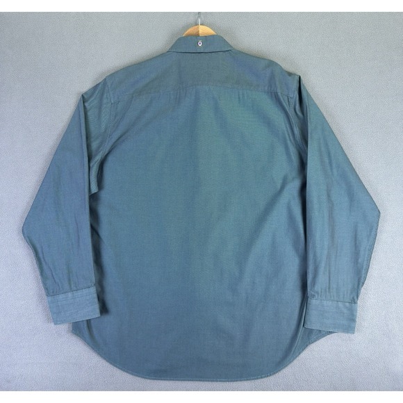 Robert Graham Shirt Mens 2XL Green Flip Cuff Office Smart Casual Eclectic Luxury - Picture 3 of 8